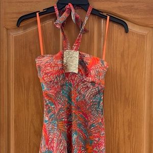 Fun, graphic, asymmetrical dress